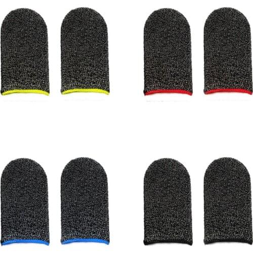 2pcs Ultra Thin Finger Sleeve Anti-Sweat Handheld Game Professional E-Sports For PUBG Mobile And Arena Anti-Slip Thumb Sleeve