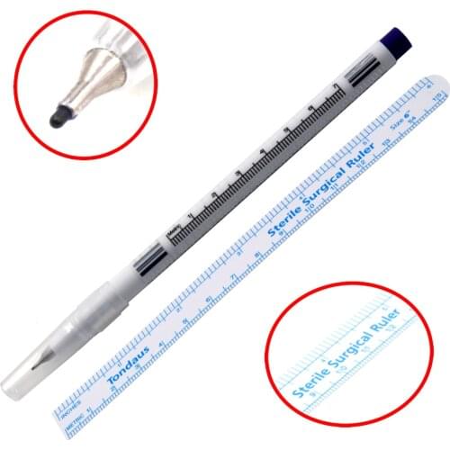 4pcs Surgical Skin Marker eyebrow skin marker pen tattoo skin marker sterile surgical cosmetic positioning acupuncture point pen
