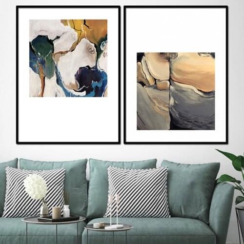 Abstract PVC Self-adhesion Wall Paintings Home Decor Wallpaper Posters Wall Art Oil Stickers Pictures for Living Room FA862