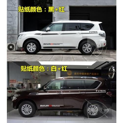 Car Sticker For Nissan Patrol Y61 Y62 Door Body Exterior Decoration SUV Patrol Y61 Y62 Sticker Pull Flower