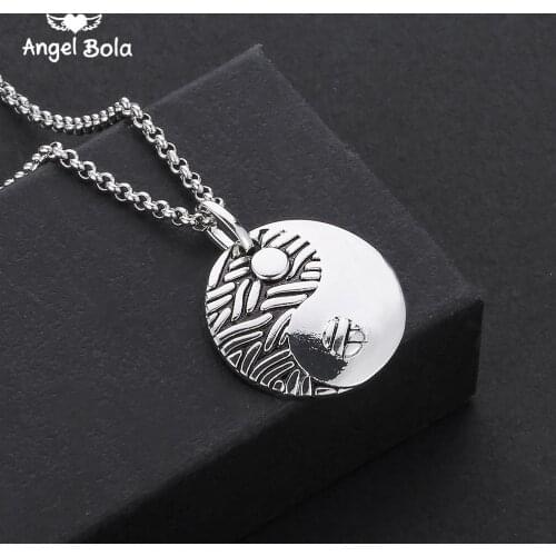 Ancient Silver color Zen Buddha Buddhism Amulet Religious Jewelry Gift Gossip Necklace Yoga Chakra Buddha Pendant Necklace