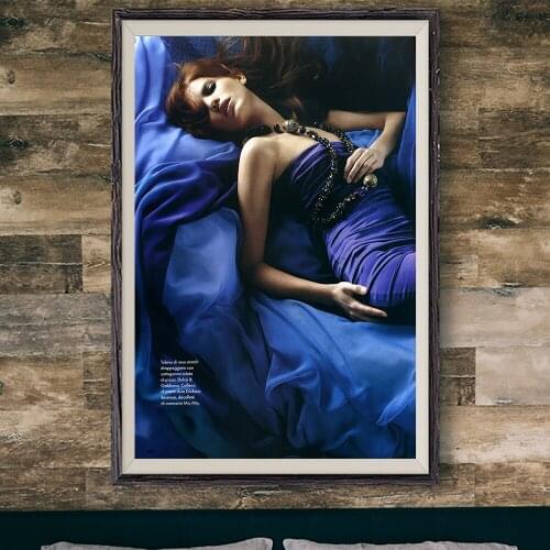 E372 ELLE Italy Sexy Model Movie Star Wall Silk Cloth Poster Art Home Decoration Gift