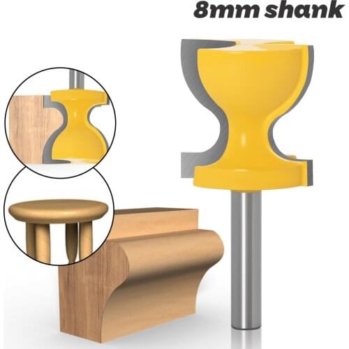 1pc 8mm shank Milling Cutters Window Sill Door Pull Edge Router Bit C3 Carbide Tipped Edge End Mill Chair Stool