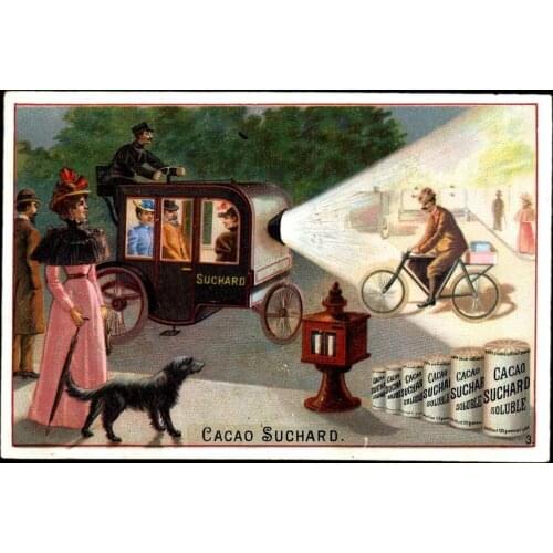 CACAO SUCHARD METAL TIN SIGN POSTER WALL PLAQUE