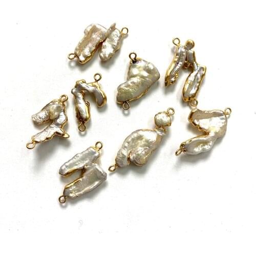 Beautiful Irregular Shape Freshwater Pearl Elegant Classic Style Fashion Pendant Summer DIY Style Handmade Gift Can Be Wholesale