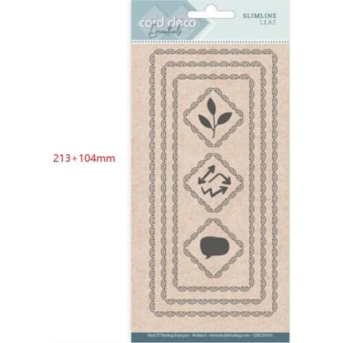 Slimline leaf Metal cutting dies and stamp cut die mold card Scrapbook paper craft knife mould blade punch stencils