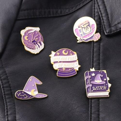 Cute Vintage Brooches Jewelry Enamel Anime Badges Fashion Cartoons Lapel Pins For Backpack Metal Hijab Pins Gothic Style Brooch