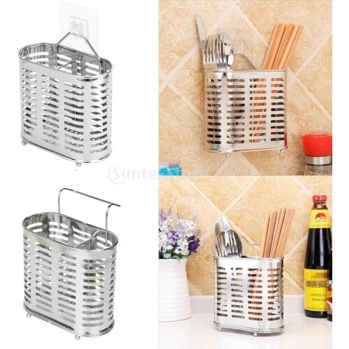 Stainless Steel Chopsticks Organizer Spoon Forks Ladles Container