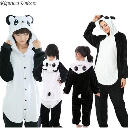 Boys Girls Pajamas Sets Kigurumi Unicorn Pajamas For Women Men Onesie Adults Animal Panda Stitch Sleepwear Cosplay Pyjamas Kids