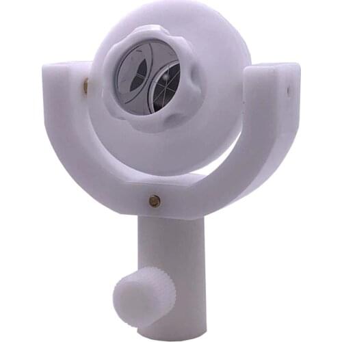 Tilting brackets with 25mm silver coated mini prism for total station , ALL plastic housing