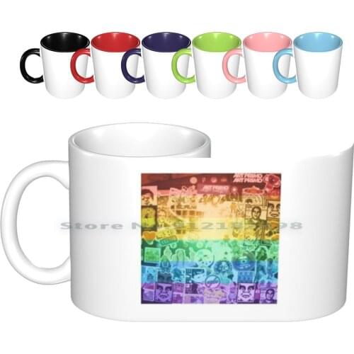Terror War Rainbow Ceramic Mugs Coffee Cups Milk Tea Mug Rainbow War Terror Creative Trending Vintage Gift Bottle Cup