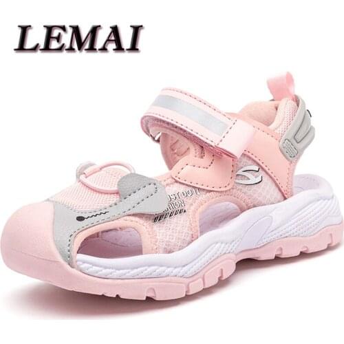 2021 Fashion Anti-slip Boys Summer Sandals TPR Bottom Children Kids Unisex Girls Beach Shoes Comfortable Sandals