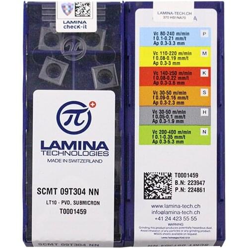 SCMT09T304-NN LT10 100% Original LAMINA carbide insert with the best quality 10pcs/lot free shipping