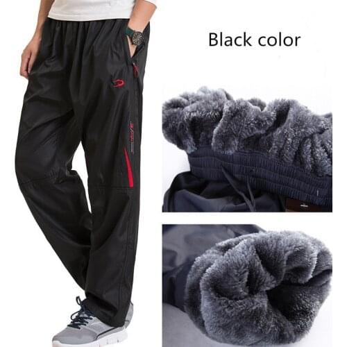 Sportswear Outdoors Mens Winter casual pants men casual sweatpants trousers baggy Fleece super warm pants plus size 4XL 5XL 6XL
