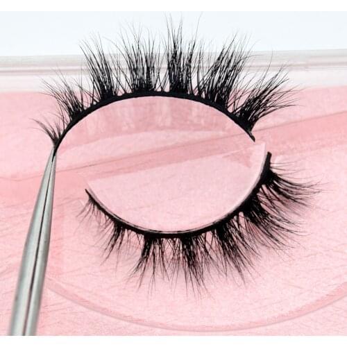 Visofree New Arrival eyelashes handmade natural make up False eyelashes glitter packing 1 pair box make up 3D Mink Lashes M52