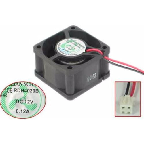 Xinruilian RDH4020B Server Cooling Fan DC 12V 0.12A 40X40X20mm 2-wire