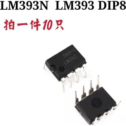 10PCS LM393P DIP8 LM393 LM393N 393 DIP-8 DIP and original IC Chipset