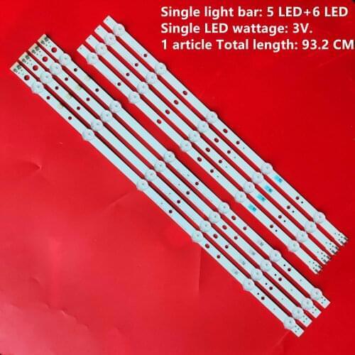 8pcs LED Backlight DMGE-480SMA LM41-00090Z LM41-00091E BN96-32769A BN96-32770A HG48AC460KJ Un48h4200AF Un48h4203AG UN48J5200