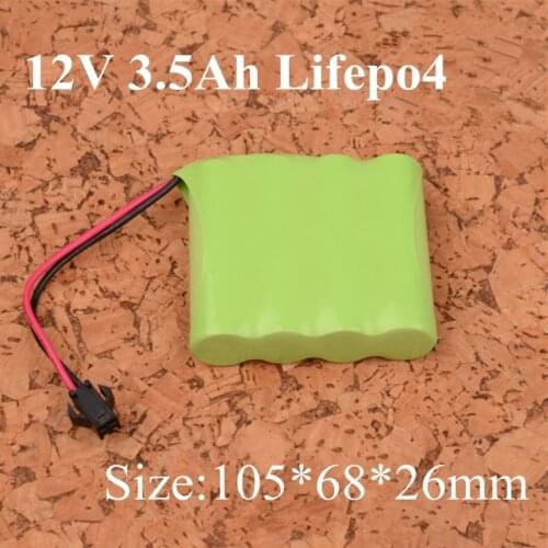 Real Capacity Lifepo4 4s 12.8V Battery 26650 3500mAh Bateria 26650 3300mah 12v with Protected PCB 18650 3500mah Power Tools