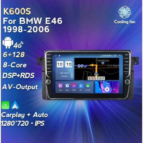 Car Radio Multimedia Video Player Navigation GPS IPS screen for Bmw E46 1998-2006 Android 114G LTE 6+128G Octa Core RDS