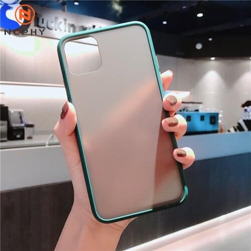 Luxury Unique Case For iPhone 11 Pro XS Max XR X 6 S 6S 8 7 Plus 7Plus 8Plus Mobile Phone Cover Coque Back Etui Candy color edge