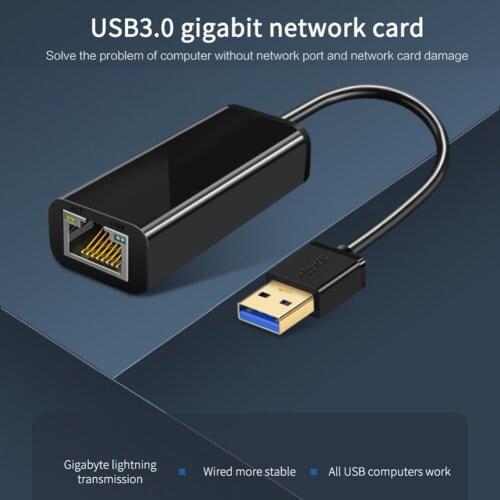 USB 3.0 Ethernet Adapter for Winxp/7/8/8.1/Server2008/Server2008R2/Vista USB RJ45 Lan Network Card 1000Mbps