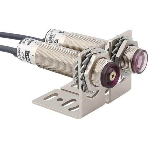 DC6V to DC36V M12 laser beam photoelectric switch E3F-30C1 infrared visible light sensor 30m detection