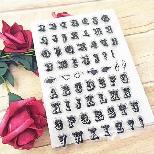 Hot selling letter transparent clear stamp / silicone seal roller stamp DIY scrapbook album / card production