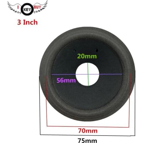I KEY BUY Free Shipping 3 Pcs/lot 2.5 Inch 62mm 3inch 75mm Speaker Paper Cones DIY Speakers Repair Accessories