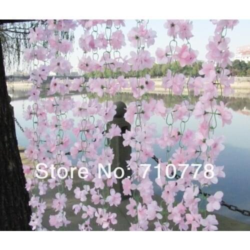 Fake Artificial Decorative Flowers String Rattan String Vine Festival Garland Wedding Hawaiian Party Garden Decoration