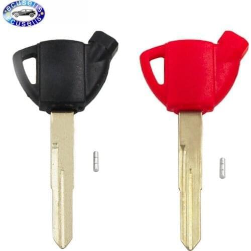 Transponder Key Shell Blank Case With 3 Magnet Type A for Suzuki GEMMA250/400/650 Black Red Color