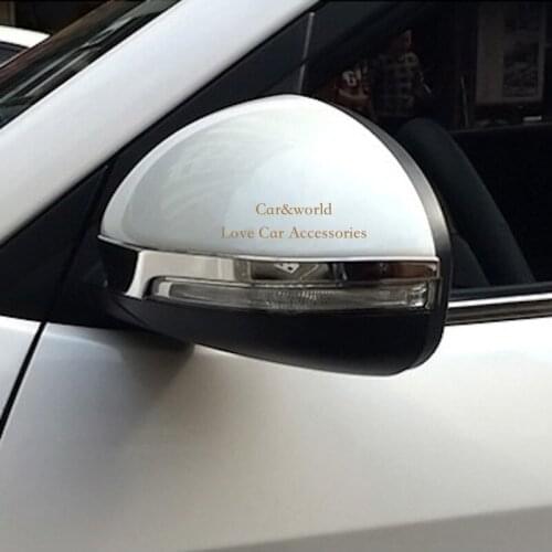 Stainless Steel For Hyundai Tucson 2016 2017 Rear View Mirror Cover Trim Door Side Rearview Mirrors Protector Car Accessories
