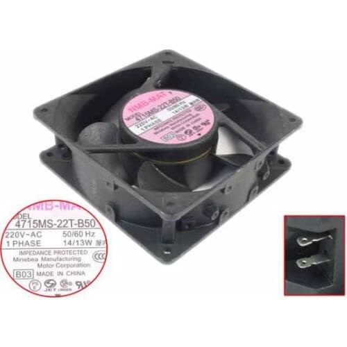 NMB-MAT 4715MS-22T-B50 B03 AC 220V 14W 119x119x38mm Server Cooling Fan