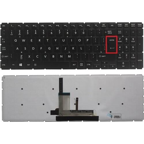New English keyboard for Toshiba Satellite L50-B L55-B S50-B L55DT-B S55-B US/UI Laptop Keyboard black with Backlight