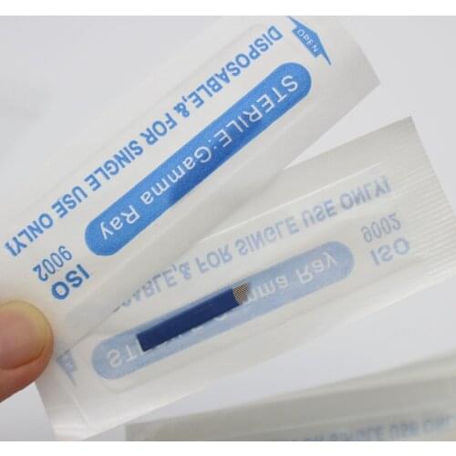 50 Pcs 12 Pin Disposable Microblading Needle Permanent Makeup Eyebrow Tattoo Needle For Permanent Makeup Tattoo Pen