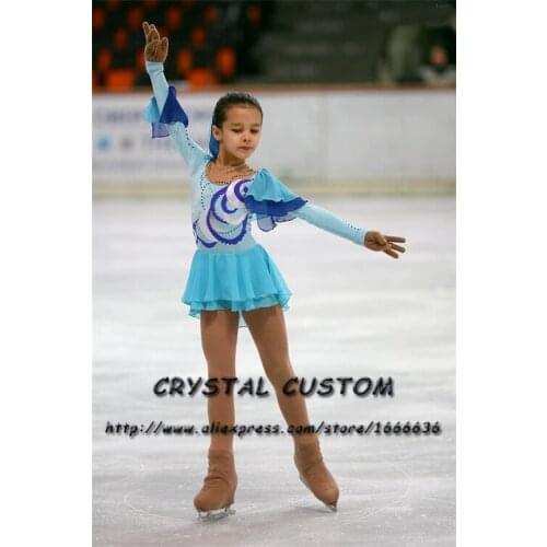 Figure Skating Dress For Children Graceful New Brand Competition Figure Skating Dress Custom DR4008