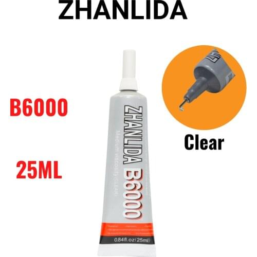Zhanlida B6000 25ML Clear Contact Phone Repair Adhesive Multipurpose DIY Glue With Precision Applicator Tip