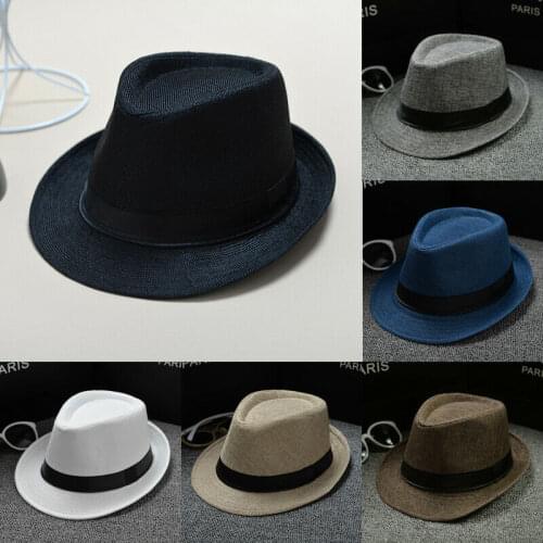 2019 Newest Hot Fashion Summer Cool Panama Wide brim Fedora Straw Made Indiana Jones Style Fedoras Hat Dropshipping