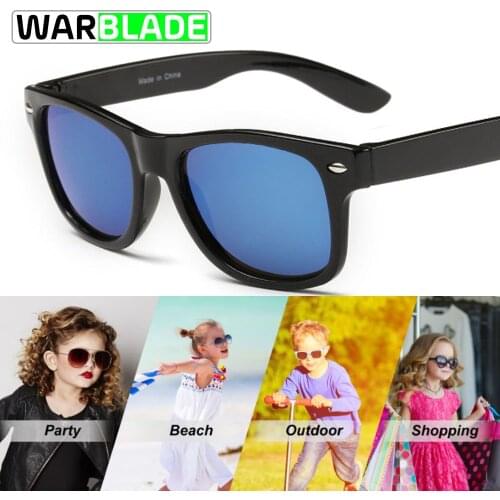 WBL Cool Sunglasses for Kids Brand Design Cycling Sun Glasses for Children Boys Girls Sunglass UV 400 Protection Rivet Gafas