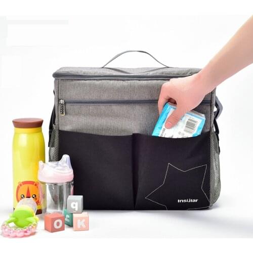 Large Capacity Dirtproof Diaper Mommy Bag Modern Travel Waterproof Baby Stroller Bag Nappy Backpack Newbron Parm Accessories