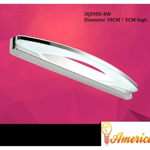 Free shipping LED cosmetic restroom bathroom Lights stainless steel Anti-fog Wall light,Material: Acrylic, AC110V/220V