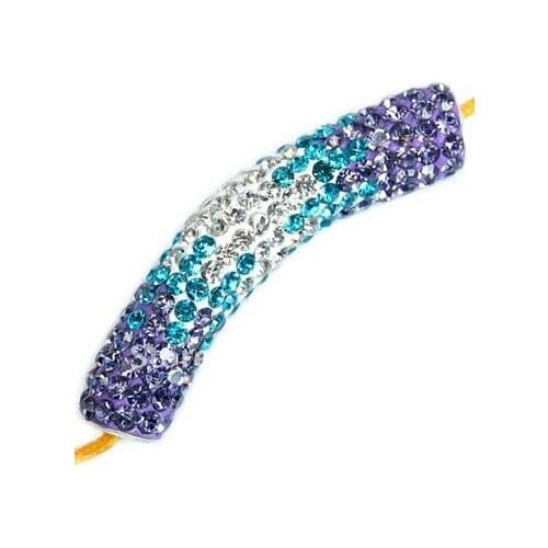 TUBE tanite CZ Disco Ball Beads Bracelet fasion Gift jewelry Discount crystal g5ss crystal