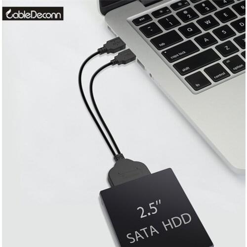 USB3.0 SATA Adapter Cable Up to 5Gbps with USB 2.0 Power Cable support Big Capacity SSD and HHD and DVD Driver SATA 3 Converter