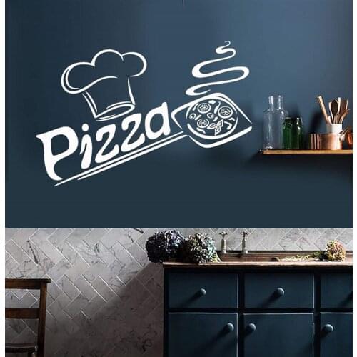 Vinyl Wall Decal Pizza Italian Restaurant Pizzeria Italy Food Kitchen Interior Stickers Mural 1046