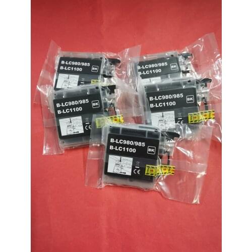 YOTAT 5pcs BK Compatible ink cartridge LC11 LC16 LC38 LC39 LC60 LC61 LC65 LC975 LC990 LC985 LC1100 LC980 for Brother