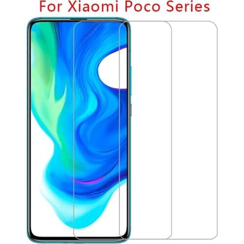 Tempered glass for xiaomi Poco C3 X3 X2 M2 F2 pro Pocophone F1 phone screen protector xiaomi mi play protective film smartphone