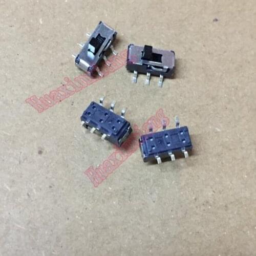100pcs/Lot MSS22D18 2P2T SMD Toggle Switch 6Pin for DVD