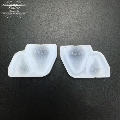 2Pcs/set DIY strawberry shape silicone soft candy mold cake decoration tool hand craft manufacture resin mold decoration tool
