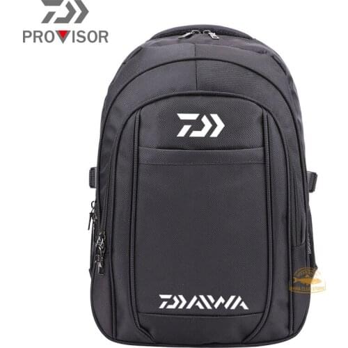 2021 Daiwa Fishing Backpack Waterproof Fishing Lures Reel Bag Straps Fish Tackle Bag Fishing Chest Pack Multi-pocket Fishing Bag
