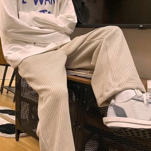 2021 Mens Work Baggy Homme Casual Pants Classic Style Jeans Pink/blue Black Loose Straight Pants Biker Denim Trousers M-2XL